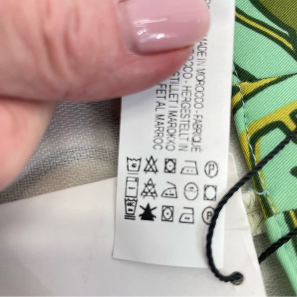 ❣️HP❣️NWT Zara Mini Skirt Medium Green Multi - Picture 10 of 11